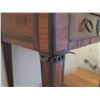 Image 8 : Wooden Side Table w/ 3 Drawers & Metal Hardware 17"x13"x27"H (damaged)