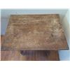 Image 2 : Vintage Wooden Student Desk w. Drawer 31"x23"x27"H (damaged)