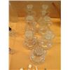 Image 8 : Misc Glassware: Oil & Vinegar Decanters, Glass Bottle, Square Bottles w/ Stoppers, etc