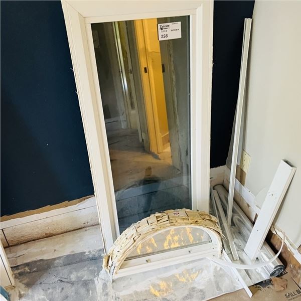 PGT IMPACT WINDOW WITH ARCH TOP WINDOW APPROX 23.75 " X 48.25"  ARCH APPROX 23.75" X 10.5"  SEE PHOT