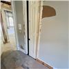 Image 1 : SOLID WOOD POCKET DOOR POSSIBLY NO FRAME DOOR APPROX 23.25" X 95.25" SEE PHOTOS ITEMS WILL BE REMOVE