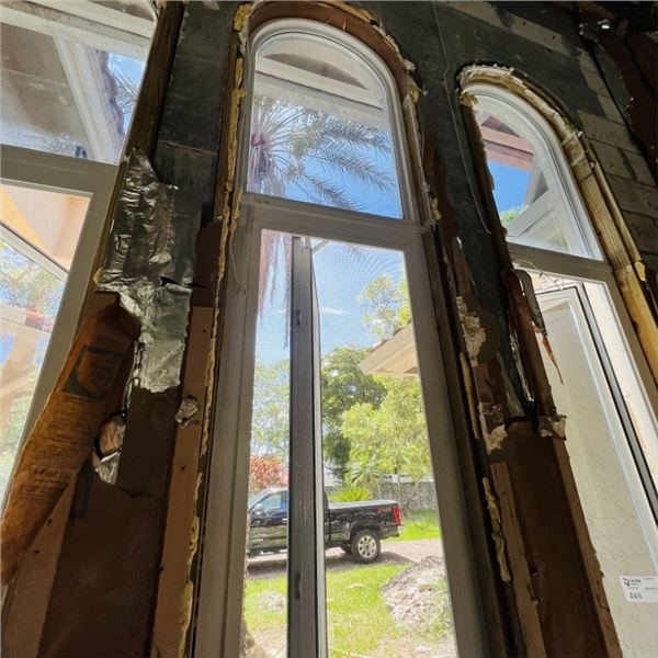 PGT IMPACT WINDOW WITH ARCH TOP WINDOW APPROX 71" X 22.75" ARCH APPROX 31.5" X 22.75"  SEE PHOTOS IT