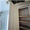 Image 2 : SOLID WOOD  DOOR WITH FRAME DOOR APPROX 26.25" X 95." SEE PHOTOS ITEMS WILL BE REMOVED AND READY FOR