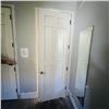 Image 1 : SOLID WOOD  DOOR WITH FRAME DOOR APPROX 32.25" X 95." SEE PHOTOS ITEMS WILL BE REMOVED AND READY FOR