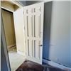 Image 2 : SOLID WOOD  DOOR WITH FRAME DOOR APPROX 32.25" X 95." SEE PHOTOS ITEMS WILL BE REMOVED AND READY FOR