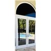 Image 1 : PGT IMPACT  DOUBLE DOOR WITH ARCH TOP DOOR APPROX 71" X 95"  ARCH APPROX 31.5" X 71" SEE PHOTOS ITEM