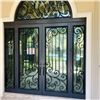 Image 1 : PGT IMPACT  GRAND ENTRANCE DOOR SET / ARCH INCREDIBLE DOOR SET WITH METAL SCROLL WORK HEAVY DUTY DOO