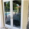 Image 2 : PGT IMPACT DOOR DOUBLE DOOR APPROX 71.25" X 95"   SEE PHOTOS ITEMS WILL BE REMOVED AND READY FOR PIC