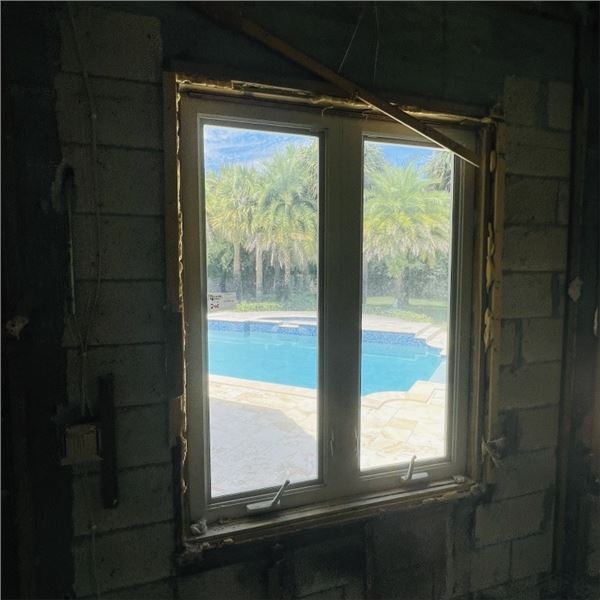 PGT IMPACT WINDOW WINDOW APPROX 46.25" X 57.75" SEE PHOTOS ITEMS WILL BE REMOVED AND READY FOR PICKU