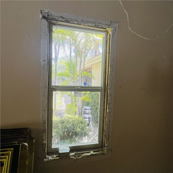 PGT IMPACT WINDOW WINDOW APPROX 27.5  X 57.75  SEE PHOTOS ITEMS WILL BE REMOVED AND READY FOR PICKUP