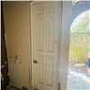 Image 1 : SOLID WOOD DOOR WITH FRAME ? DOOR APPROX 28" X 95." SEE PHOTOS ITEMS WILL BE REMOVED AND READY FOR P
