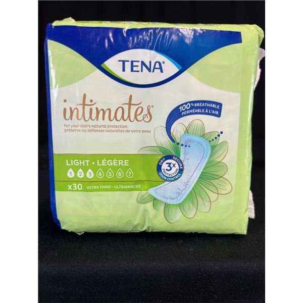 12X TENA INTIMATES LIGHT- 30 ULTRA THIN