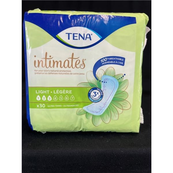 12X TENA INTIMATES LIGHT- 30 ULTRA THIN