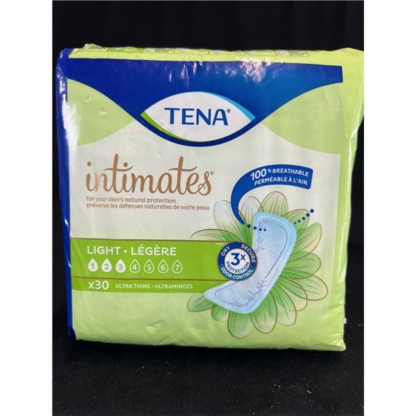 12X TENA INTIMATES LIGHT- 30 ULTRA THIN