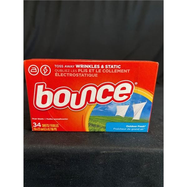 27X BOUNCE DRYER SHEETS  34 SHEETS