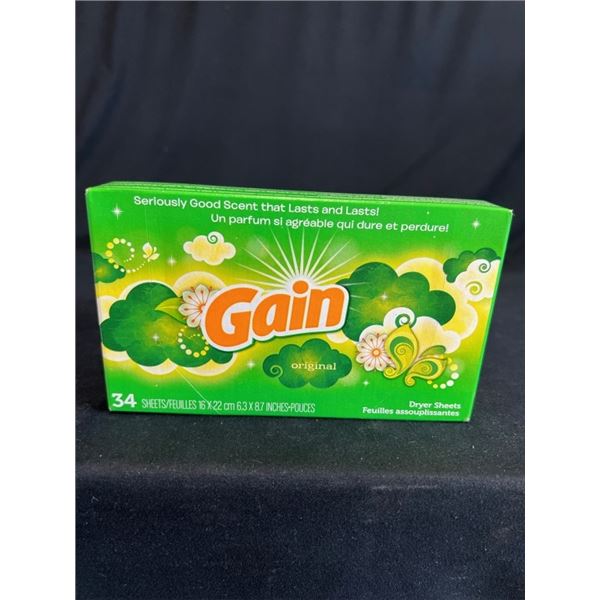 36X GAIN ORIGINAL DRYER SHEETS 34 SHEETS