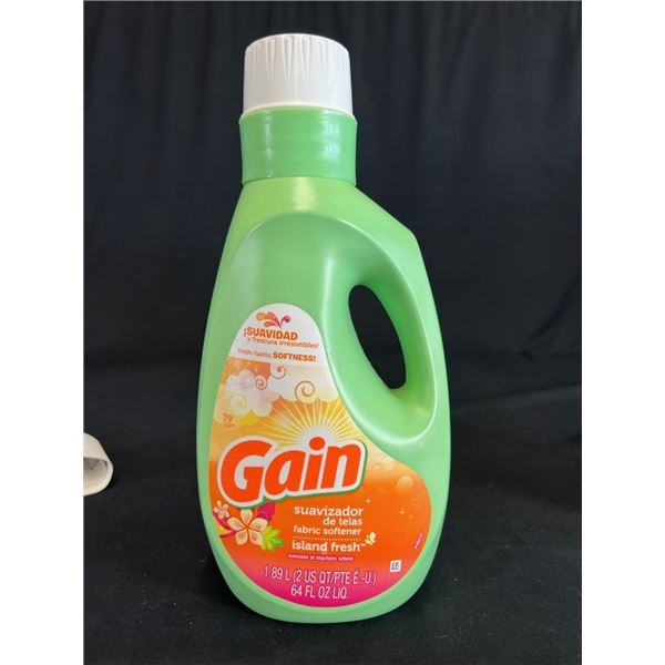 10X GAIN FABRIC SOFTNER 64 FL OZ 39 LOADS ISLAND F
