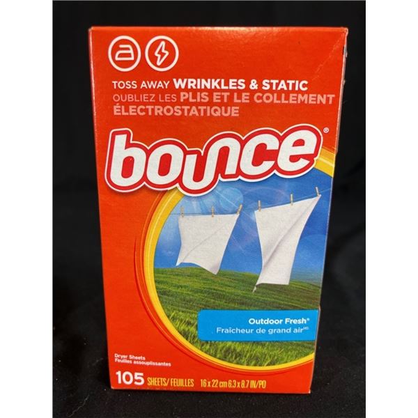 6X BOUCE 105 DRYER SHEETS OUTDOOR FRESH