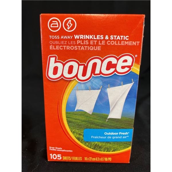 6X BOUCE 105 DRYER SHEETS OUTDOOR FRESH