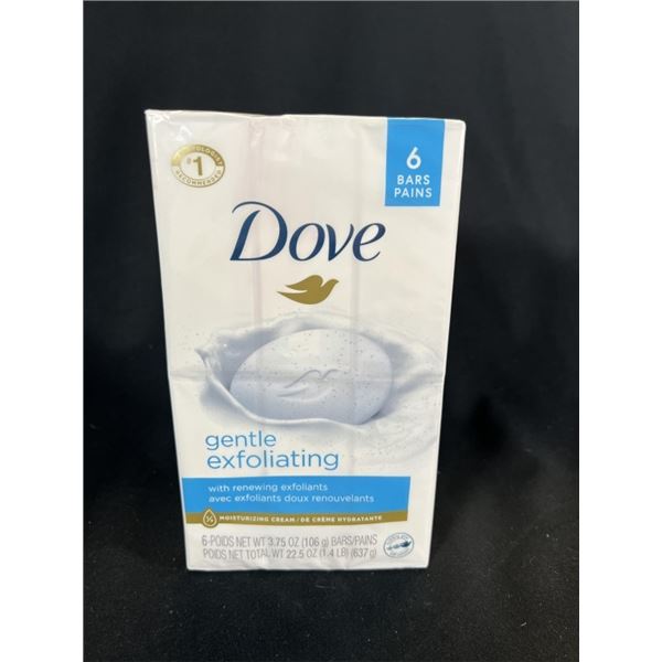 10X DOVE BODY SOAP 6 BARS 22.5 OZ  EXFOLIATING