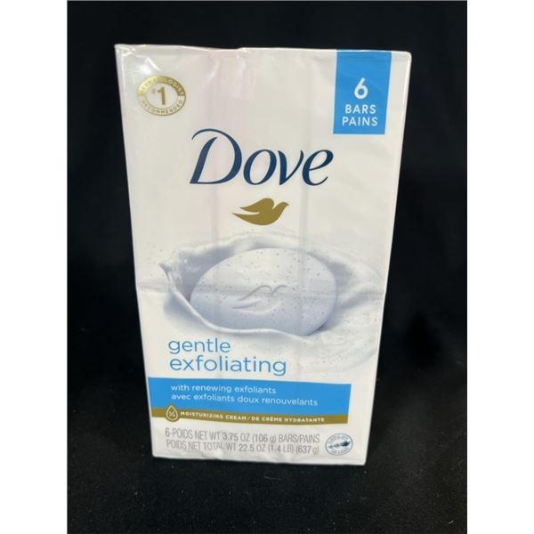 10X DOVE BODY SOAP 6 BARS 22.5 OZ  EXFOLIATING
