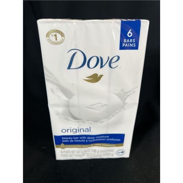 10X DOVE BODY SOAP 6 BARS 22.5 OZ TOTAL ORIGINAL