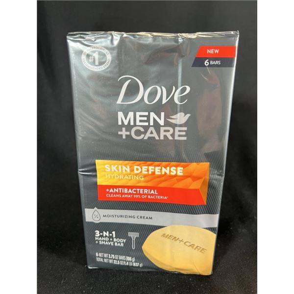 10X DOVE MEN + CARE BODY SOAP 6 BARS 22.5 OZ 3 IN1