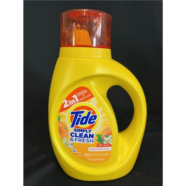 12X TIDE LAUNDRY DETERGENT 31 OZ SIMPLY CLEAN & FR