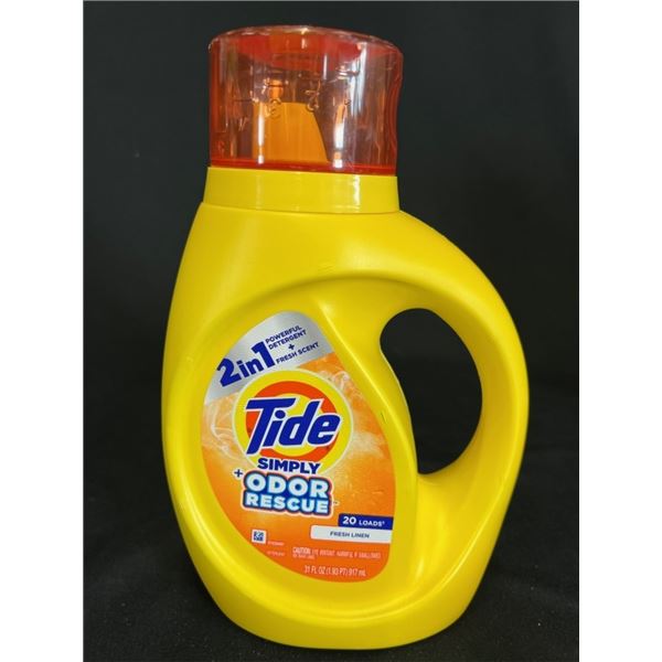 15X TIDE LAUNDRY DETERGENT 31 OZ SIMPLY ODOR RESCU
