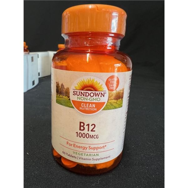 19X SUNDOWN NON GMO CLEAN NUTRITION B12 1000MCG 60