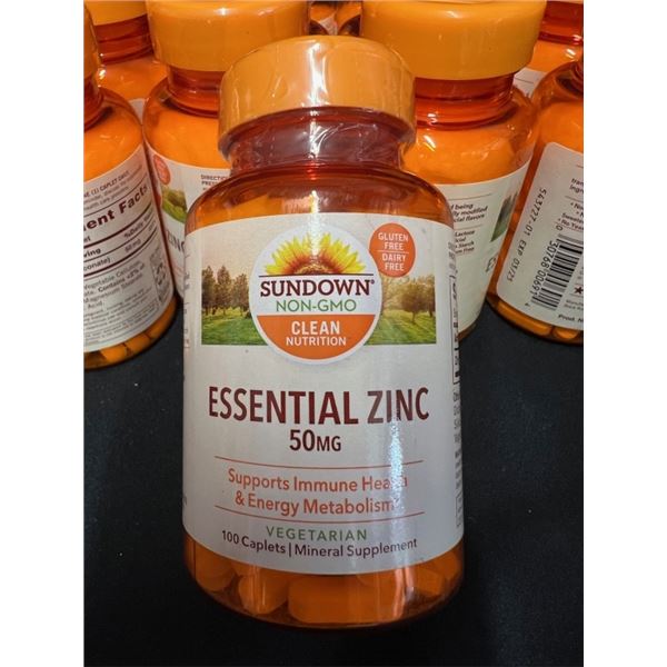 16X SUNDOWN NON GMO CLEAN NUTRITION ESSENTIAL ZINC