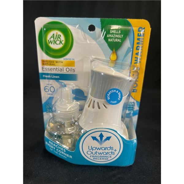 12 AIR WICK 1 WARMER AND 1 REFILL FRESH LINEN 20ML