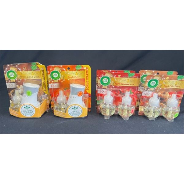 7X AIR WICK ESSENTIAL OILS- MIXED LOT