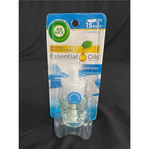 12X AIR WICK ESSENTIAL OILS SINGLE 8 ML FRESH LINN