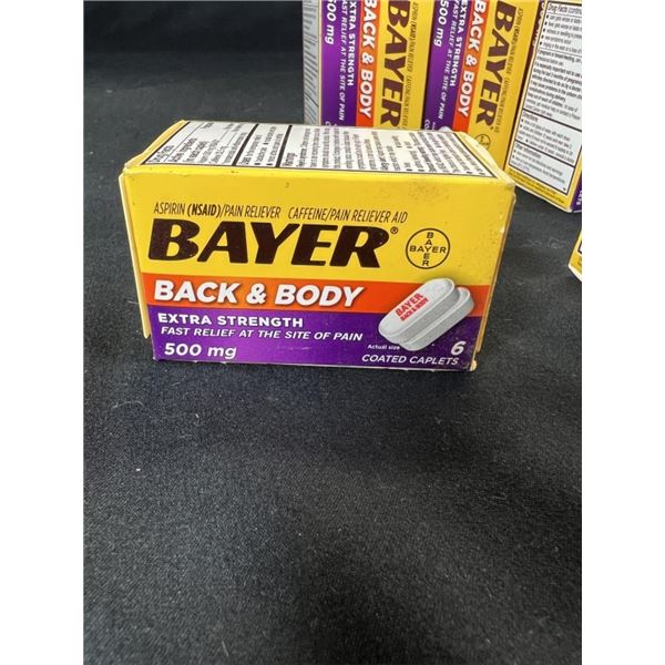 51X BAYER BACK AND BODY 500 MG 6 COATED CAPLETS