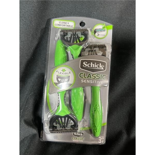 17X SCHICK CLASSIC SENSITIVE GREEN