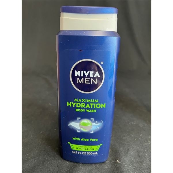 12X NIVEA MEN BODY WASH 16.9 FL OZ MAXIMUM HYDRATI