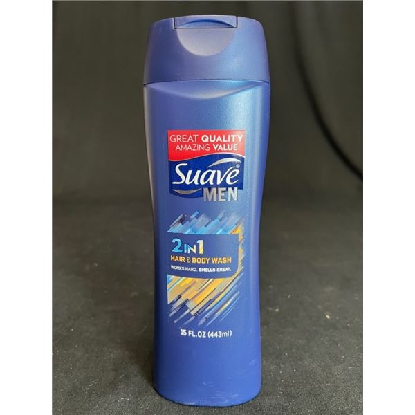 10X SUAVE MEN 15 FL OZ 2 IN 1 HAIR AND BODY WASH