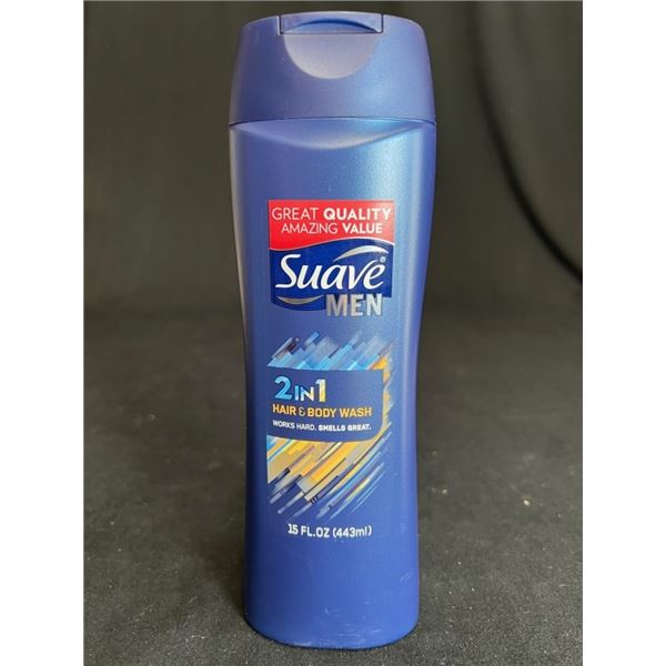 10X SUAVE MEN 15 FL OZ 2 IN 1 HAIR AND BODY WASH