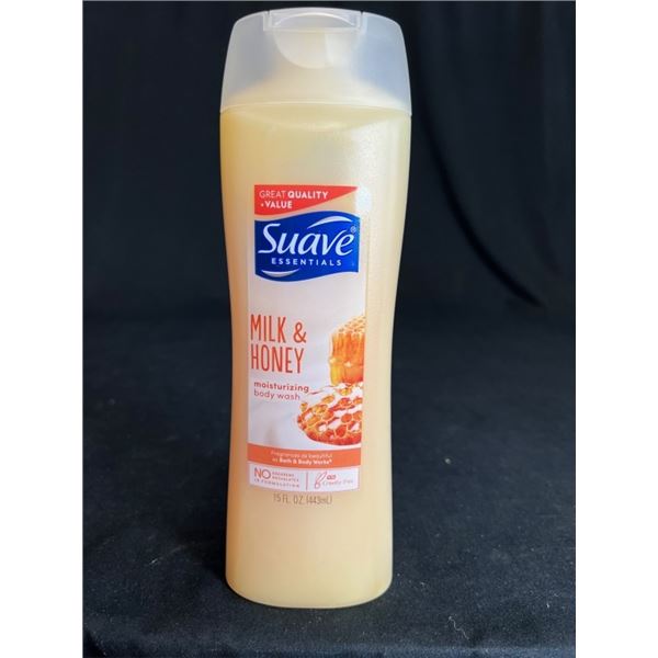 10X SUAVE 15 FL OZ MILK AND HONEY BODY WASH