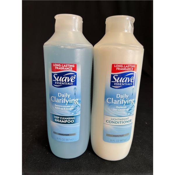 16X SUAVE DAILY CLARIFYING 30 OZ 8 SHAMPOO 8 CONDI