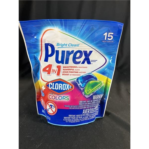 7X PUREX 4 IN 1 CLOROX2 FOR COLORS 15 PACS 262 G