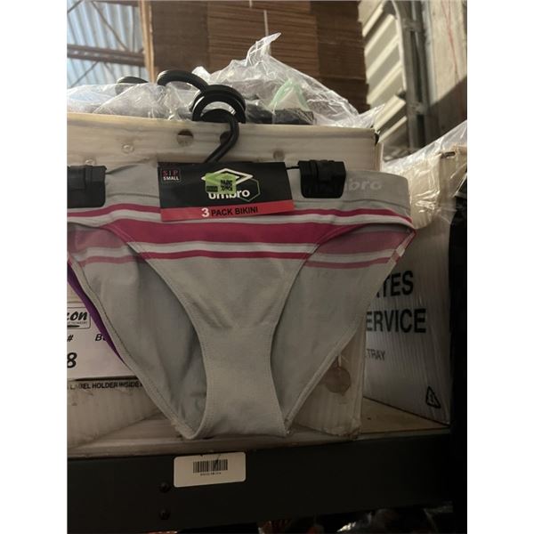 39X 3 PACK WOMENS PANTIES UMBRO UNDERWEAR