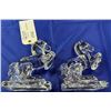 Image 2 : PAIR PRESS GLASS HORSES SEE PHOTOS