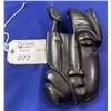 Image 1 : MASK SIGNED DOSSOUS H-CARVED AFRICAN SEE PHOTOS