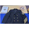 Image 1 : LOT NAVY COAT SIGN AND BOOK SEE PHOTOS