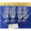 Image 3 : SET 12 STEMWARE 1 HAS SMALL CHIP SEE PHOTOS