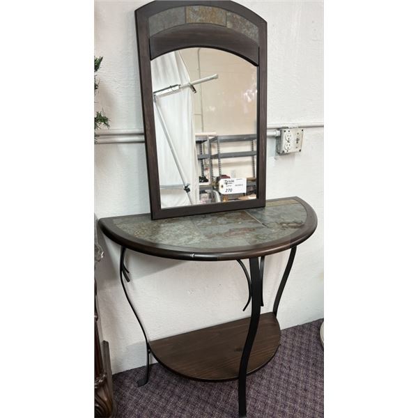 FOYER TABLE AND MIRROR SEE PHOTOS