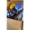 Image 2 : 4 BOXES OF BOOTS, KIDS HELMETS, BAGS