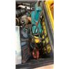 Image 8 : 2 CRATES AND TRAY OF TOOLS, SHOP SUPPLIES, WOOD PLANES, HARDWARE